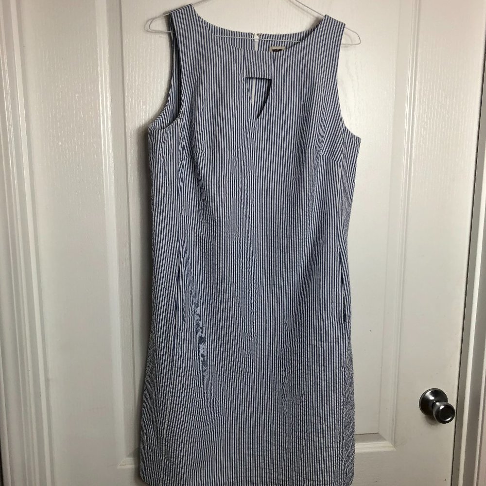 Ann Klein Seersucker Dress size 10